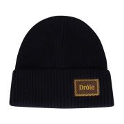 Wollen Beanie Muts Drole de Monsieur , Blue , Heren