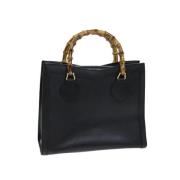 Pre-owned Leather handbags Gucci Vintage , Black , Dames