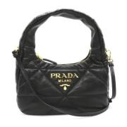 Pre-owned Leather prada-bags Prada Vintage , Black , Dames