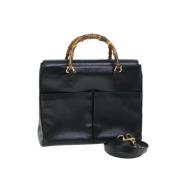 Pre-owned Leather gucci-bags Gucci Vintage , Black , Dames