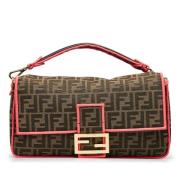 Pre-owned Canvas shoulder-bags Fendi Vintage , Brown , Dames