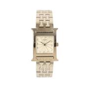 Pre-owned Metal watches Hermès Vintage , Gray , Dames