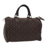 Pre-owned Canvas handbags Louis Vuitton Vintage , Brown , Dames