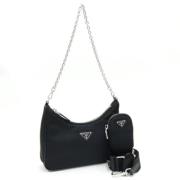 Pre-owned Leather prada-bags Prada Vintage , Black , Dames