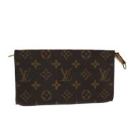 Pre-owned Canvas pouches Louis Vuitton Vintage , Brown , Dames