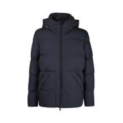 Blauwe Heren Puffer Jas Woolrich , Blue , Heren