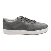 Duifgrijze Suède Sneakers met Logoband Hogan , Gray , Heren