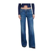 Wijde Pijp Palazzo Jeans Guess , Blue , Dames