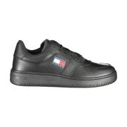 Zwarte Sneakers met Contrastdetails Tommy Hilfiger , Black , Heren