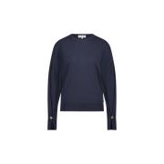 Molly Button Pullover Fabienne Chapot , Blue , Dames