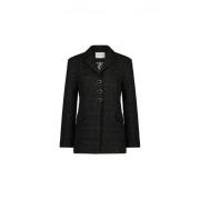 Cher Tweed Blazer Fabienne Chapot , Black , Dames