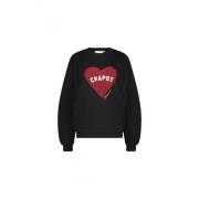 Terry Sport Heart Sweater Fabienne Chapot , Black , Dames