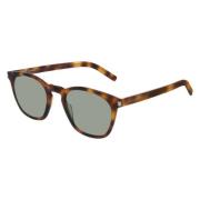 Smalle Stijl Zonnebril Saint Laurent , Brown , Unisex