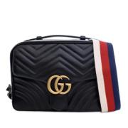 Pre-owned Leather shoulder-bags Gucci Vintage , Black , Dames