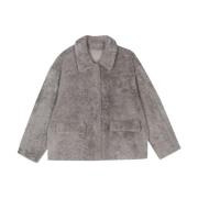 Shearling Jas 1972 Desa , Gray , Dames