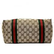 Pre-owned Canvas totes Gucci Vintage , Beige , Dames