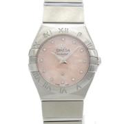 Pre-owned Stainless Steel watches Omega Vintage , Pink , Dames