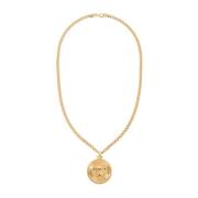 Medusa Biggie Hanger Ketting Versace , Yellow , Heren