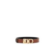 Omkeerbare Gancini Riem Salvatore Ferragamo , Brown , Dames