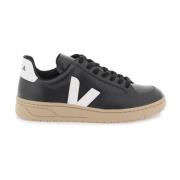 Contrast V-12 Leren Sneakers Veja , Black , Heren