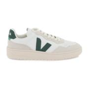 Sneakers van Traceerbaar Leer met Iconische V Veja , White , Dames