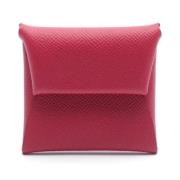 Pre-owned Leather wallets Hermès Vintage , Red , Dames