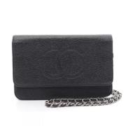 Pre-owned Canvas chanel-bags Chanel Vintage , Black , Dames