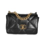 Pre-owned Leather chanel-bags Chanel Vintage , Black , Dames