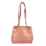 Pre-owned Leather chanel-bags Chanel Vintage , Pink , Dames