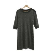 Pre-owned Wool dresses Chanel Vintage , Gray , Dames