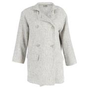 Pre-owned Wool outerwear Chanel Vintage , Gray , Dames