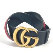 Pre-owned Leather belts Gucci Vintage , Black , Dames