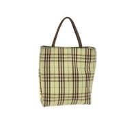 Pre-owned Canvas handbags Burberry Vintage , Yellow , Dames