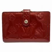 Pre-owned Leather wallets Louis Vuitton Vintage , Red , Dames