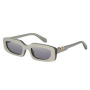 Renton Zonnebril Groen Havana Frame Off White , Gray , Unisex