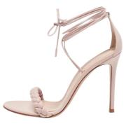 Pre-owned Leather sandals Gianvito Rossi Pre-owned , Pink , Dames