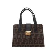 Pre-owned Canvas handbags Fendi Vintage , Brown , Dames