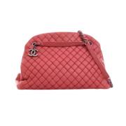 Pre-owned Leather chanel-bags Chanel Vintage , Red , Dames