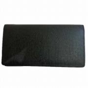 Pre-owned Leather wallets Louis Vuitton Vintage , Black , Heren