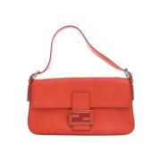 Pre-owned Fabric fendi-bags Fendi Vintage , Red , Dames