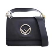 Pre-owned Leather fendi-bags Fendi Vintage , Black , Dames