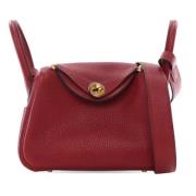 Pre-owned Leather shoulder-bags Hermès Vintage , Red , Dames