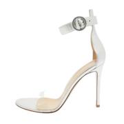 Pre-owned Leather sandals Gianvito Rossi Pre-owned , Gray , Dames