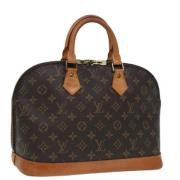 Pre-owned Canvas handbags Louis Vuitton Vintage , Brown , Dames