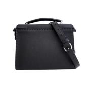 Pre-owned Leather fendi-bags Fendi Vintage , Black , Dames