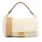 Pre-owned Fur shoulder-bags Fendi Vintage , White , Dames