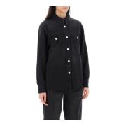 Denim Talbot Shirt Isabel Marant , Black , Dames