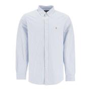 Gestreept Oxford Shirt met Pony Logo Polo Ralph Lauren , Blue , Heren