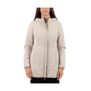 Lichtgewicht waterdichte jas voor dames K-Way , Beige , Dames