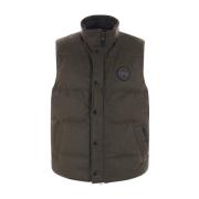 Militair Groene Mouwloze Technische Wollen Jas Canada Goose , Green , ...